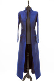 Devi Silk Coat in Midnight Blue - Shibumi