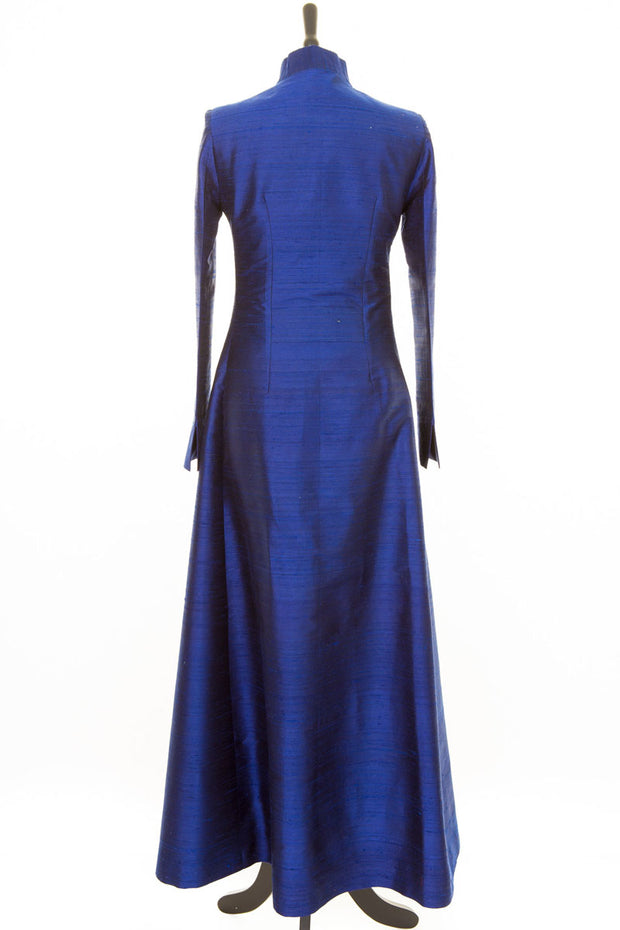 Shibumi Devi Silk Coat in Midnight Blue