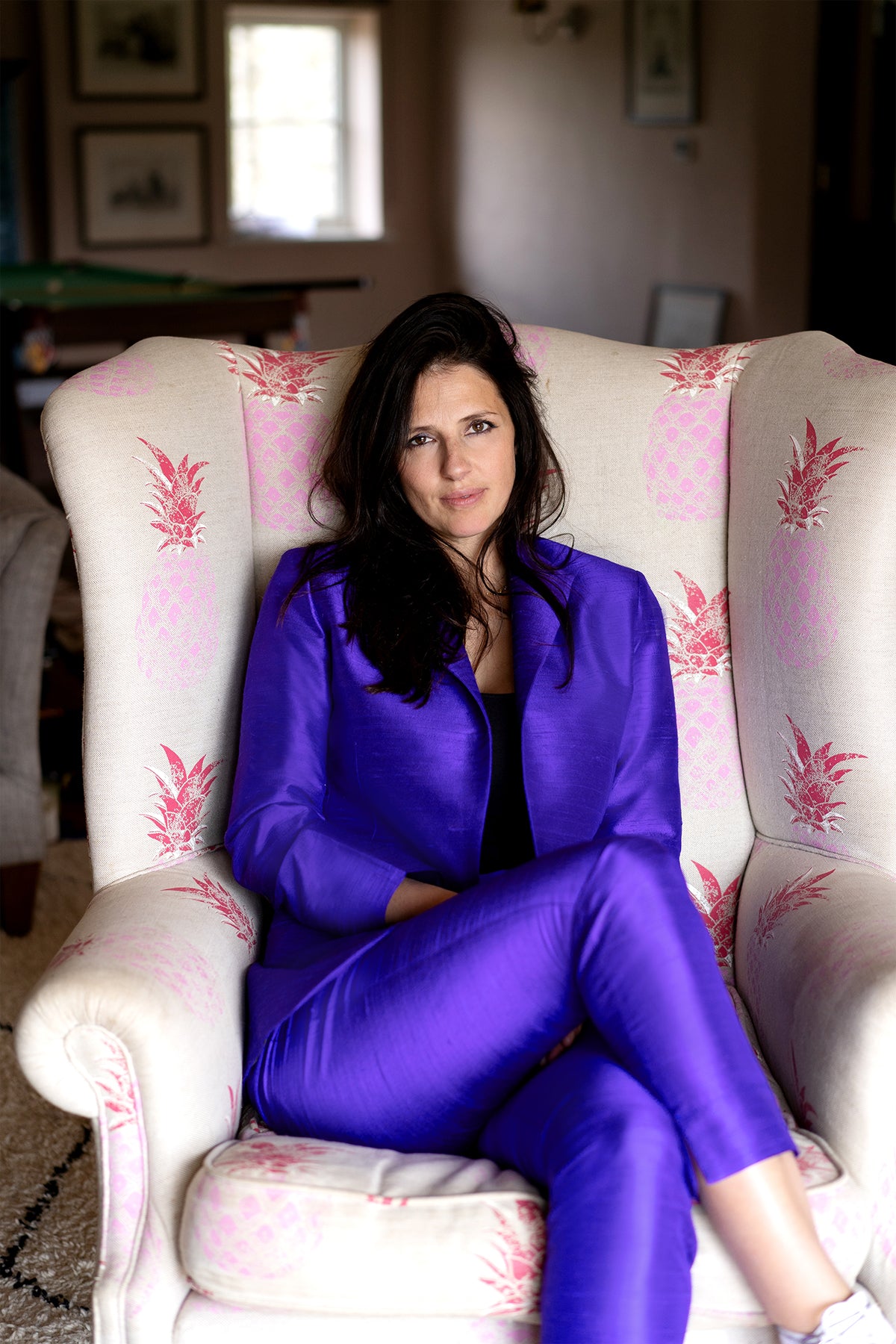 Purple cigarette hot sale pants