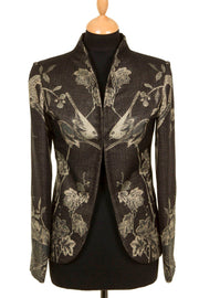 Shibumi Anya Cashmere Jacket in Ebony, tailored jacket for women