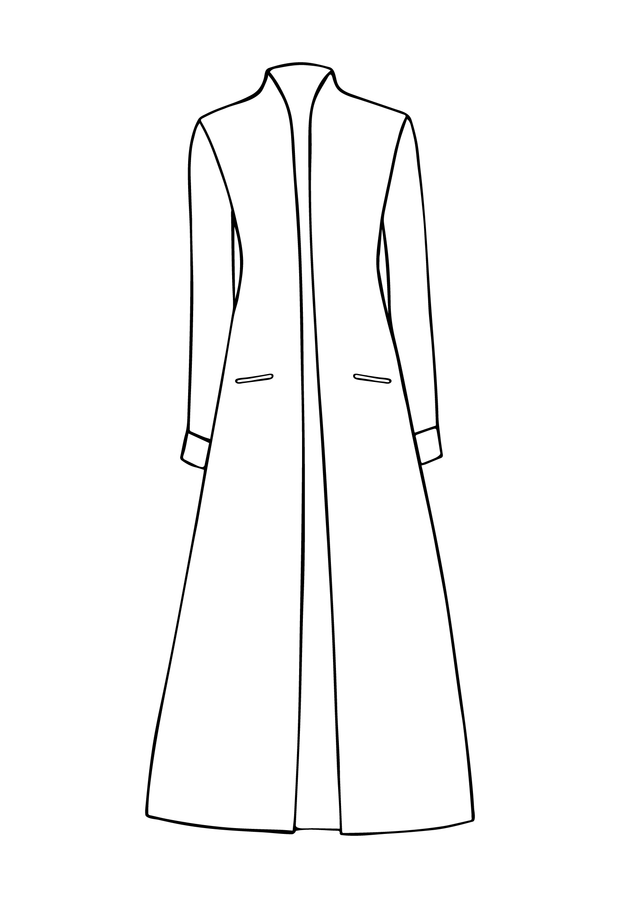 Devi Coat in Brilliant Turquoise