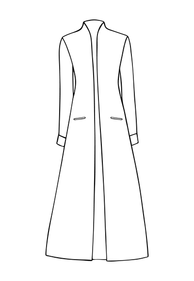 sketch of maxi coat