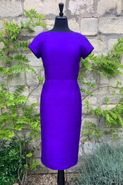 Hepburn Dress in Deep Violet 12