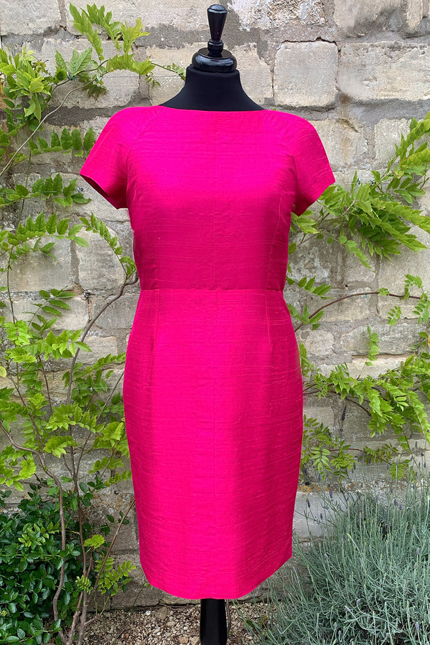 Hepburn Dress in Hot Pink 16