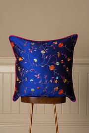 Large Silk Cushion in African Cobalt