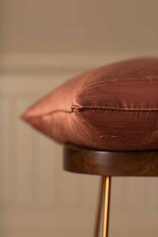 Large Silk Cushion in Blush