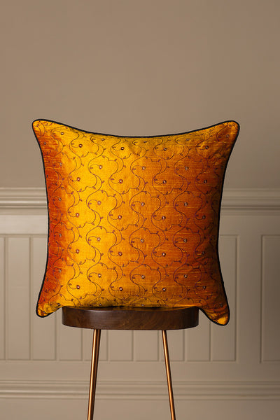 Large Silk Cushion in Jumoke Sun