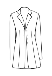Long European Jacket in Aqua Teal