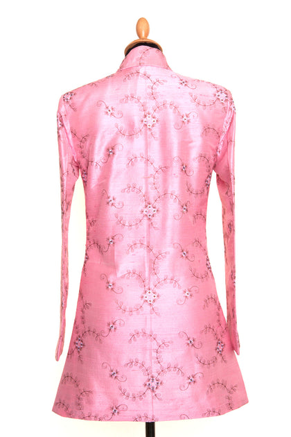 Vintage bloom ivory nehru jacket
