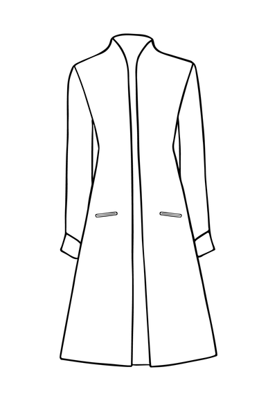 Lyra Coat in Royal Jacquard
