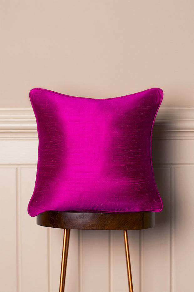 Medium Silk Cushion in Wild Orchid