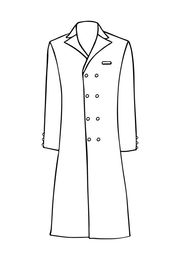 Overcoat in Royal Jacquard