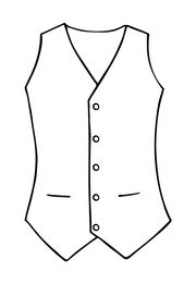 Mens Nehru Waistcoat in Mercury