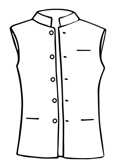Mens Nehru Waistcoat in Emerald Green