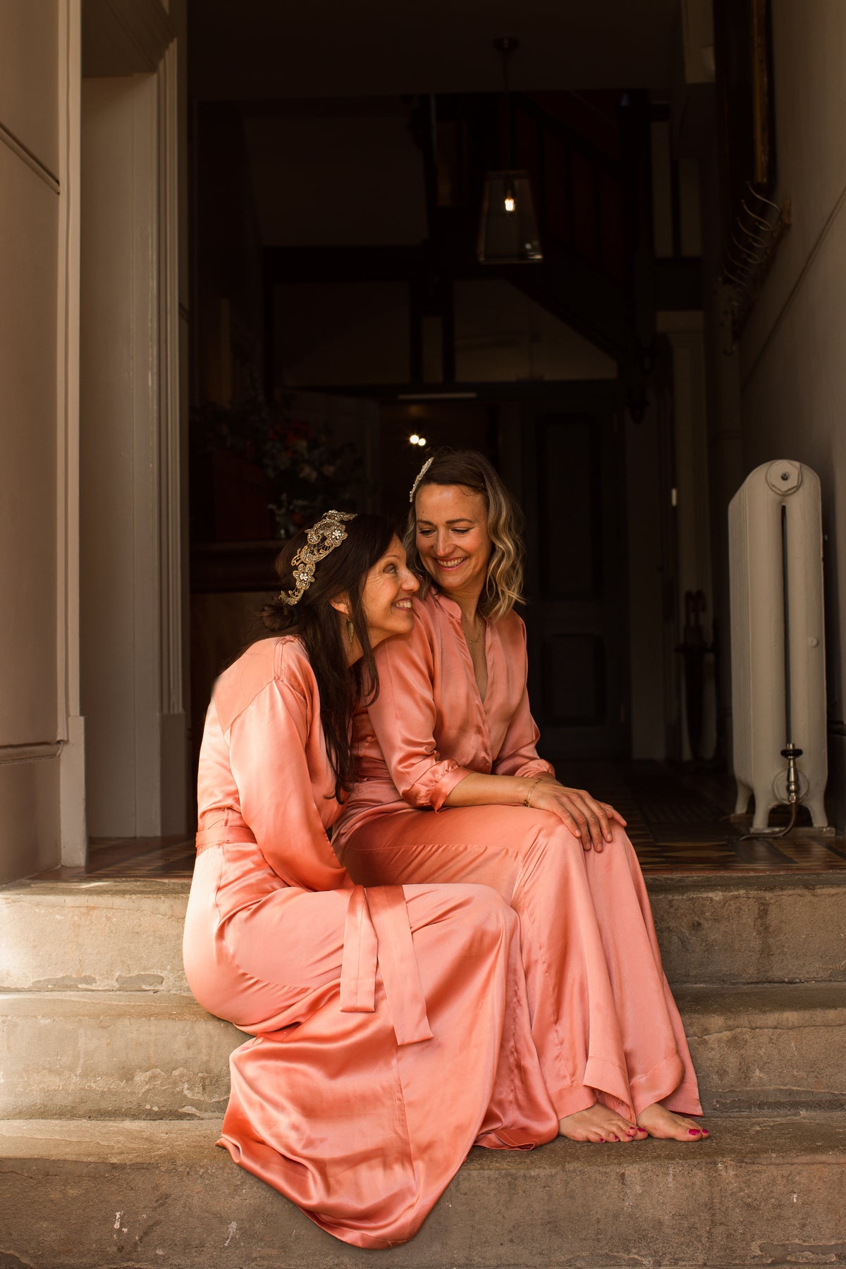 Bridesmaid jumpsuit blush deals