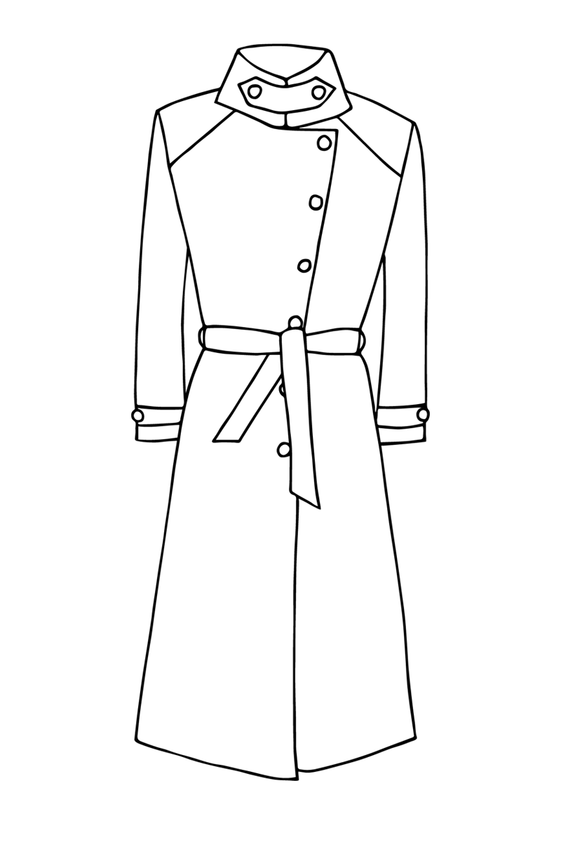 Trench Coat in Jumoke Sun