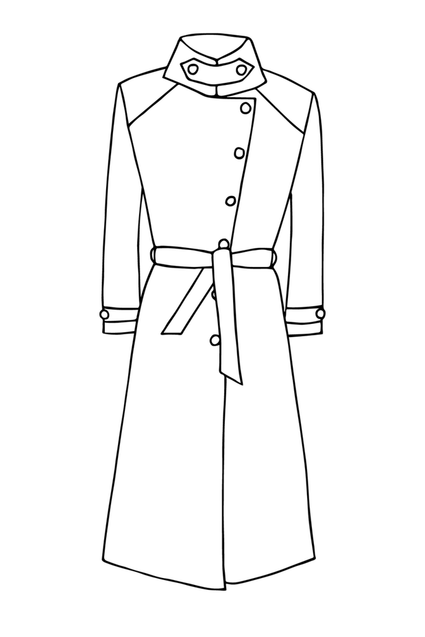 Trench Coat in Jumoke Sun