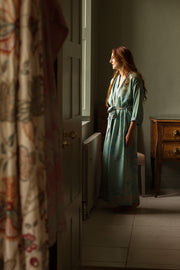 Reversible Dressing Gown in Eau De Nil