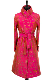 Shibumi Silk Trench Coat in Schiaparelli Pink