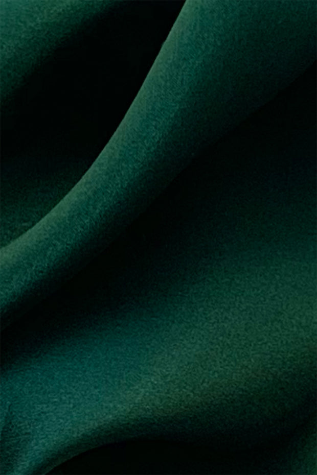 dark green silk fabric 