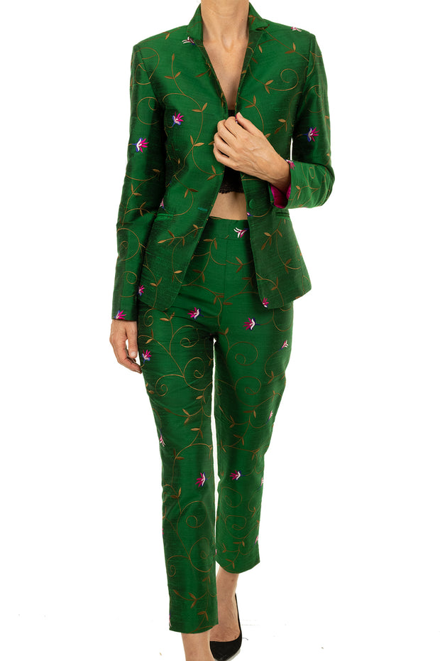 Nina Blazer in Emerald Green – Shibumi
