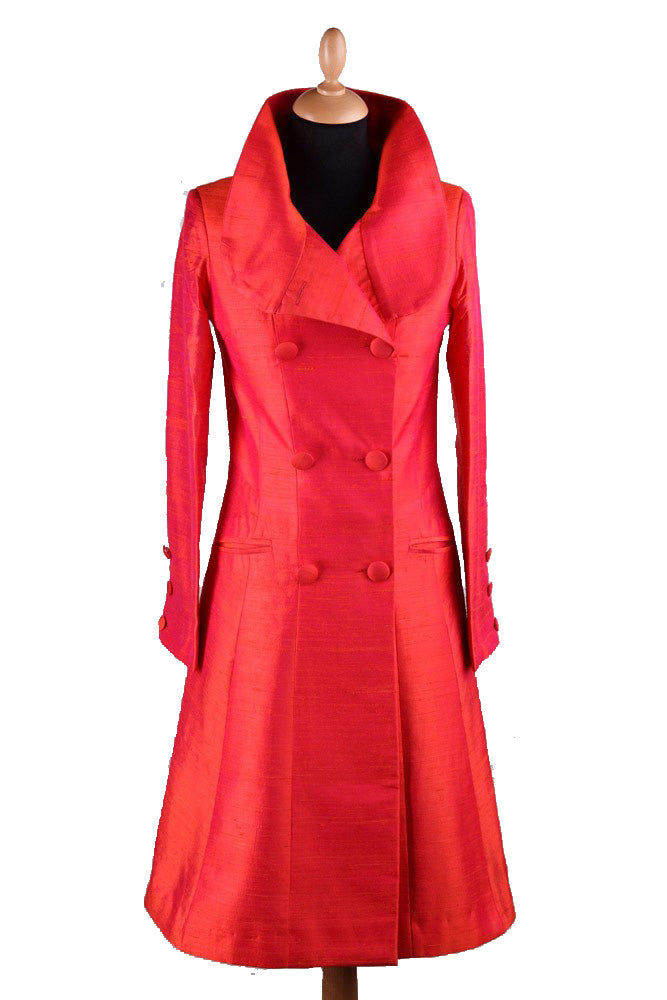 Delphine Coat in Flame - Sale