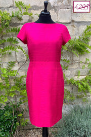 Hepburn Dress in Hot Pink 16