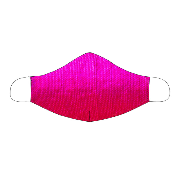 Silk Face Mask in Hot Pink