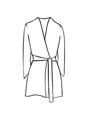 Reversible Kimono Jacket in Apricot Moon