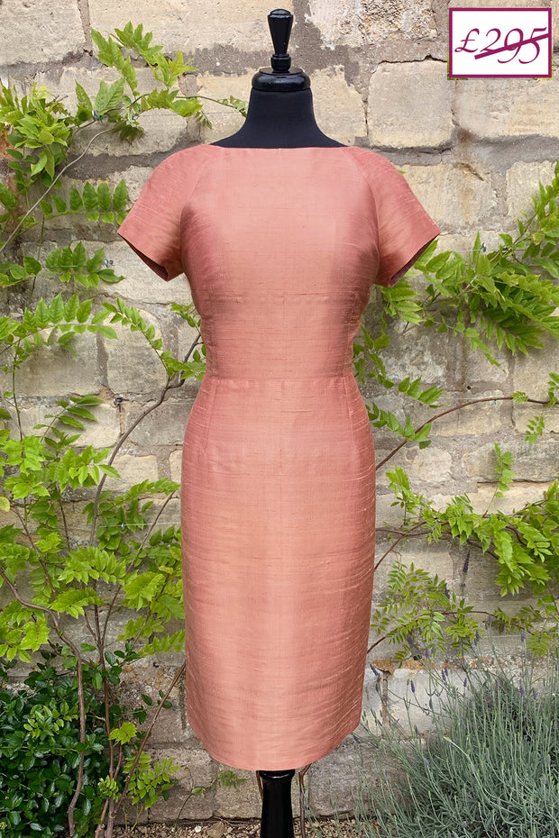 Hepburn Dress in Blush 8-10 (2)