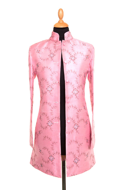 Royal Rose Digital Print Nehru Jacket
