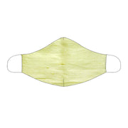 Silk Face Mask in Lemon Yellow