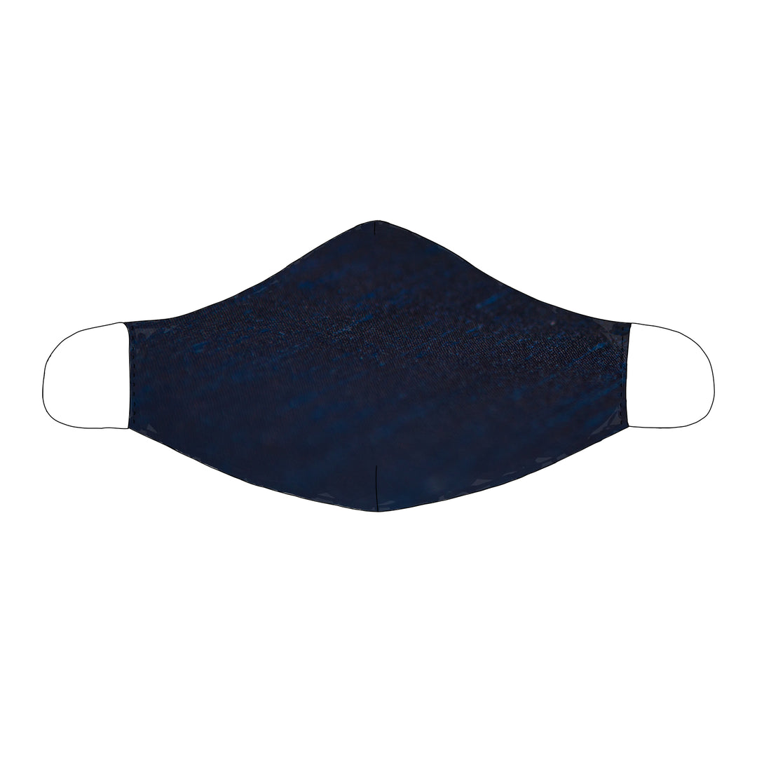 Silk Face Mask in Midnight Blue