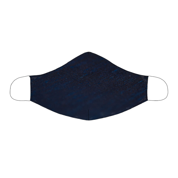 Silk Face Mask in Midnight Blue