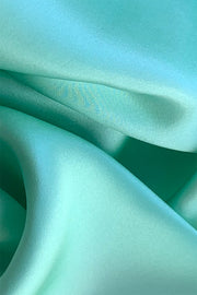 Silk Dressing Gown in Mint