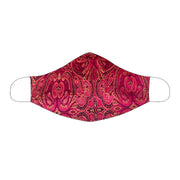Silk Face Mask in Pink Jacquard