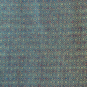Cashmere blue fabric with geo motive. 