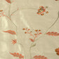 pistachio fabric with orange flowers 