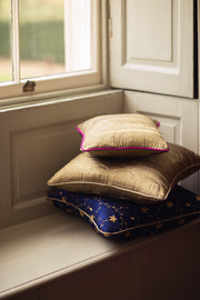 Medium Silk Cushion in Royal