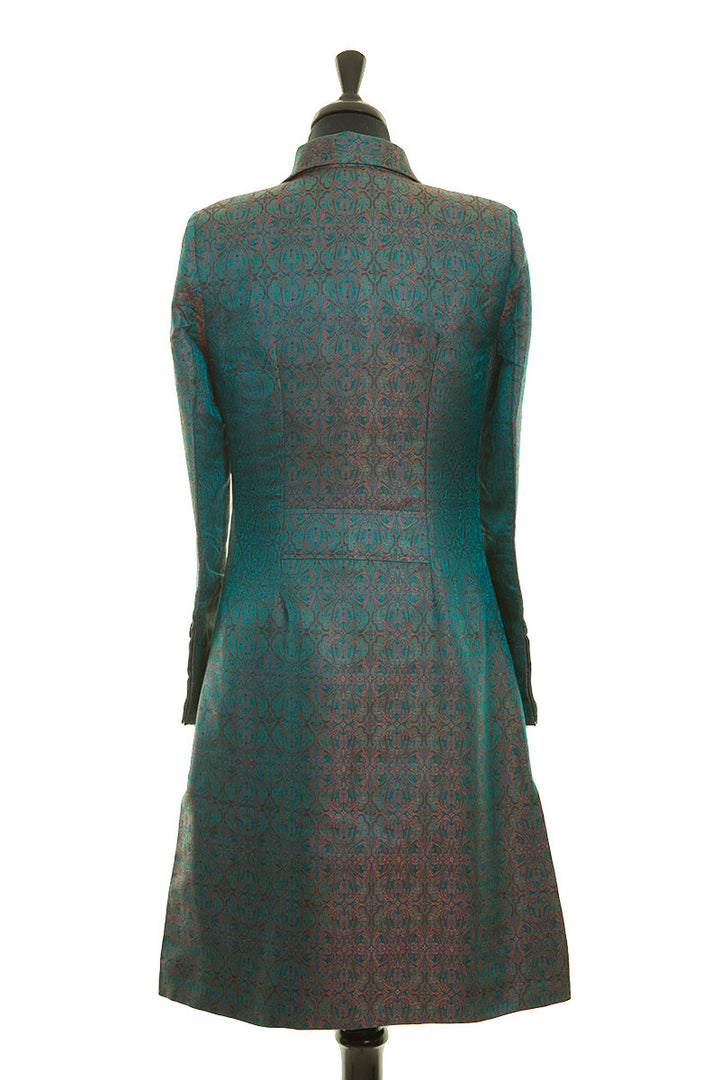 Grace Coat in Royal Jacquard - Sale