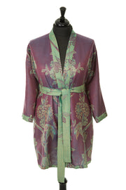 Reversible Kimono Jacket in Dragonfly Green