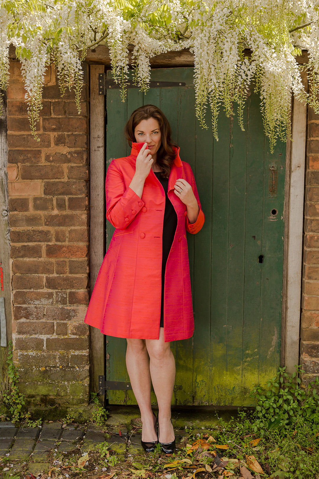 Delphine Coat in Flame - Sale
