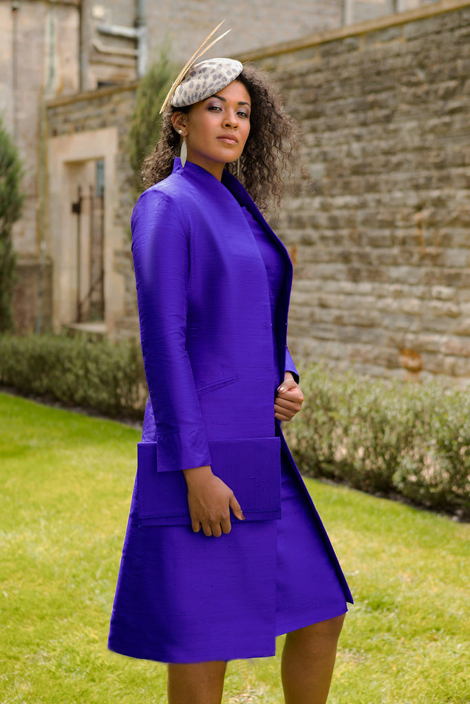 Lyra Coat in Deep Violet Shibumi Lyra Coat in Deep Violet Shibumi