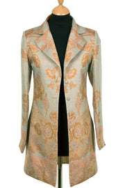 Long European Jacket in Eggshell